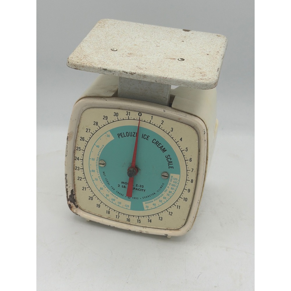 Vintage Pelouze Ice Cream Scale Model Z32 / K32 2lb Capacity Retro Kitchen Decor